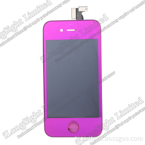 Electroplated Mirror Color LCD Screen Assembly for iphone 4S